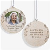 Personalized Photo Memorial Christmas Ornament - In Loving Memory - 2-Sided - 15250