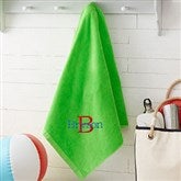 35" x 60" Lime Green Towel