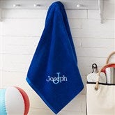 35" x 60" Blue Towel