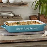 Turquoise Casserole Dish