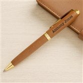 Brown Leatherette Pen