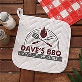 BBQ Grill Personalized Aprons  Potholders - 20134