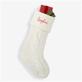 Cozy Cable Knit Personalized Christmas Stocking - 21010