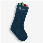 Cozy Cable Knit Personalized Christmas Stocking - 21010