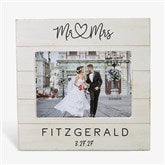 Infinite Love Personalized Wedding Shiplap Picture Frame - 24003