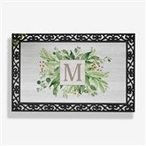 Spring Greenery Personalized Doormats - 25543