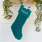 Teal Stocking