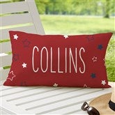 Stars  Stripes Personalized Outdoor Throw Pillows - 27500