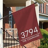 Home Address Personalized House Flag - 27647