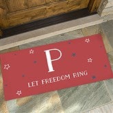 Stars  Stripes Personalized Patriotic Doormats - 27686