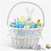 Colorful Easter Pattern Personalized Easter Basket With Folding Handle - 30251