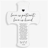Love Is Patient Personalized Wedding Cross - 31318
