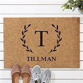 Laurel Initial Personalized Synthetic Coir Doormats - 31458