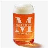 Lavish Groomsmen Wedding Engraved Beer Glasses - 31620