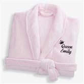 King and Queen Wedding Embroidered Luxury Fleece Robes - 31769