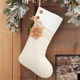 Ivory Stocking w/Natural Tag