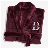 Lavish Last Name Embroidered Fleece Robes - 33287