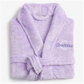 Playful Name Short Embroidered Fleece Robes - 33469