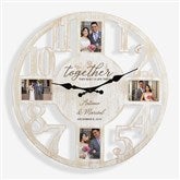 Together They Built Personalized Picture Frame Wall Clock - 34375