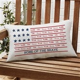 Family Name Flag Personalized Outdoor Throw Pillows - 36106