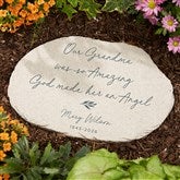 So Amazing God Made An Angel Personalized Round Garden Stone  - 37887