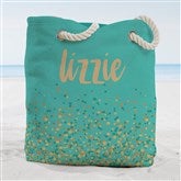 Sparkling Name Personalized Beach Bag  - 38240