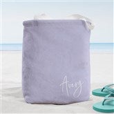 Trendy Script Personalized Beach Bag  - 38256