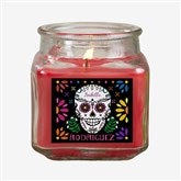 Day of the Dead Personalized Scented Glass Candle Jar  - 38546