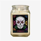 Day of the Dead Personalized Scented Glass Candle Jar  - 38546