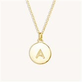 Gold 1 Initial Necklace
