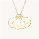 Gold 4 Initial Necklace