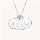 Silver 4 Initial Necklace