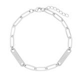 2 Bars Silver Bracelet