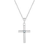 Silver Cross 1 Birthstone