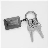 Gunmetal Step Key Chain