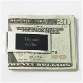 Black Silver Money Clip