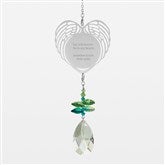 Winged Heart Suncatcher - Engraved Memorial - 42665