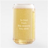 16 oz. Beer Can Glass