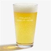 Engraved Message Beer Glass Collection - 42848