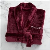 Romantic Date Embroidered Fleece Robes  - 43008