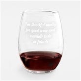 21oz. Stemless Wine Glass