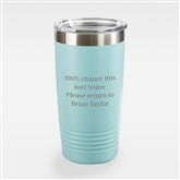 20 oz. Teal Tumbler