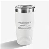 Write Your Own Engraved 20 oz. Steel Tumbler  - 43267