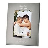 Engraved Wedding Tremont Gunmetal 5x7 Picture Frame  - 43384