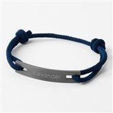 Navy Cord ID Bracelet