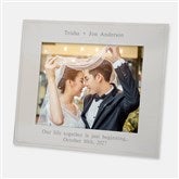 Engraved Wedding Tremont Silver 8x10 Picture Frame  - 43754