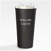 Black 16 oz. Tumbler- Text