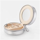 Round Jewelry Box Silver