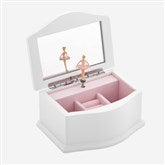 Wht Ballerina Jewelry Box