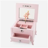 Footed Pink Jewelry Box
